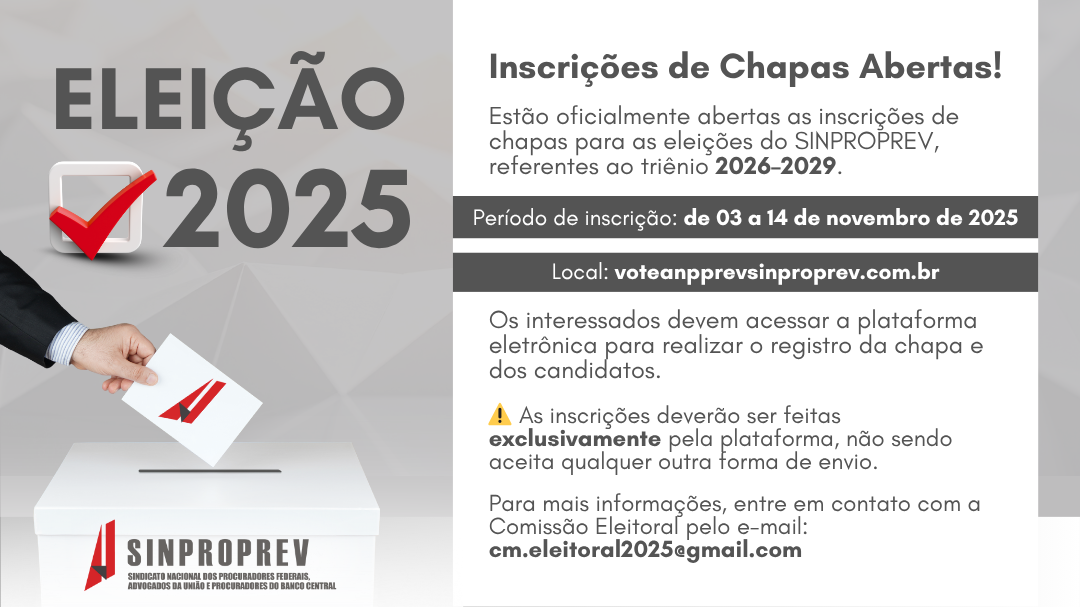 Eleições SINPROPREV 2025 – Inscrições Abertas!